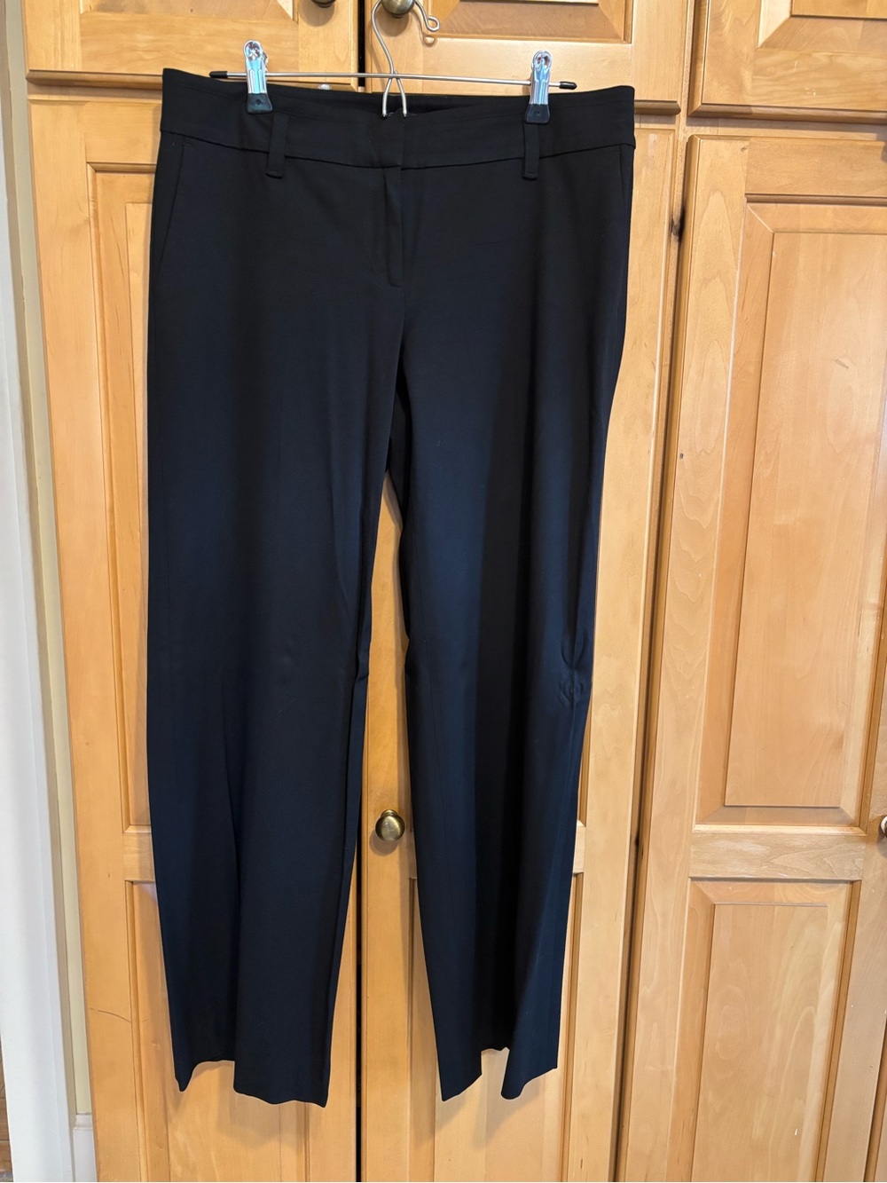 Ann Taylor Black Wide-Leg Dress Pants